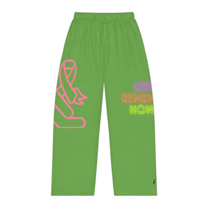 Women's Pajama Pants: Fight Cancer Green