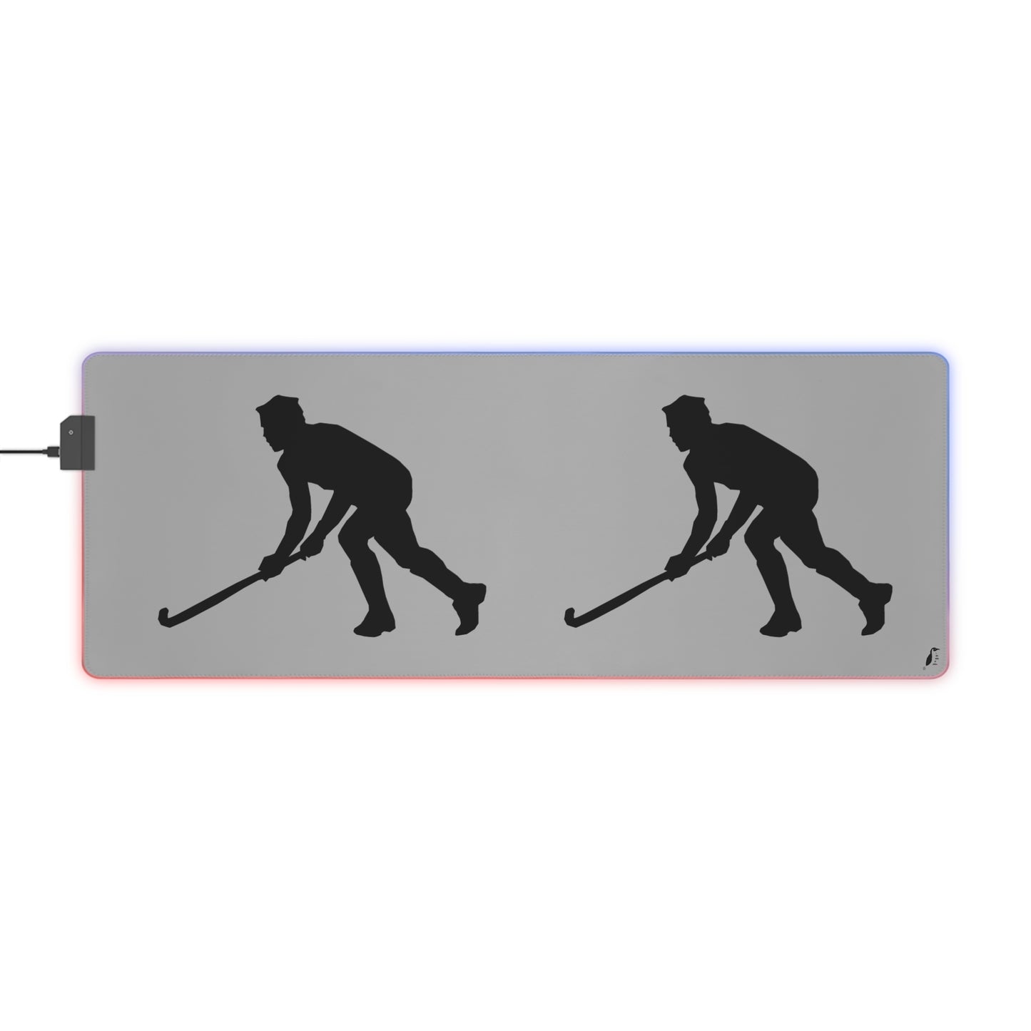 LED Gaming Mouse Pad: Hockey Lite Grey