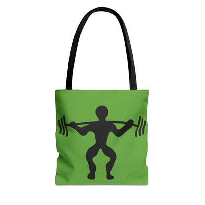 Tote Bag: Weightlifting Green