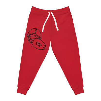 Athletic Joggers: Football Dark Red