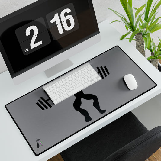 Desk Mats: Weightlifting Grey