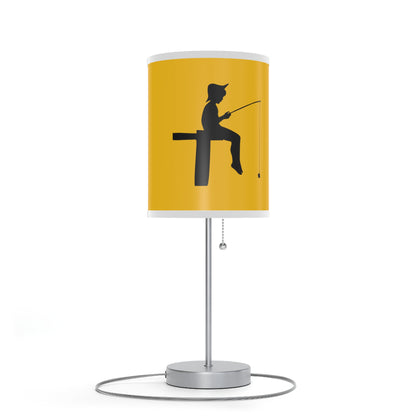 Lamp on a Stand, US|CA plug: Fishing Yellow