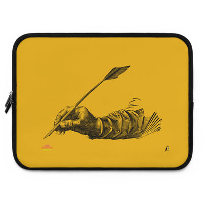 Laptop Sleeve: Writing Yellow