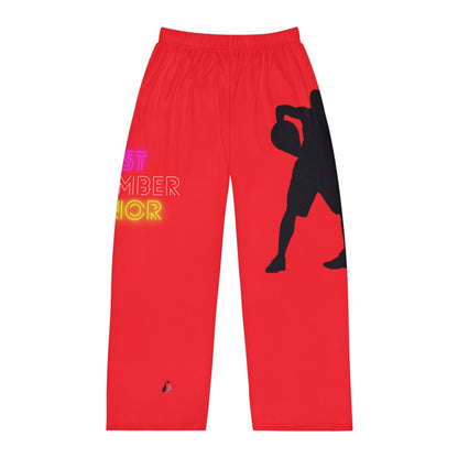 Panlalaking Pajama Pants: Basketball Red