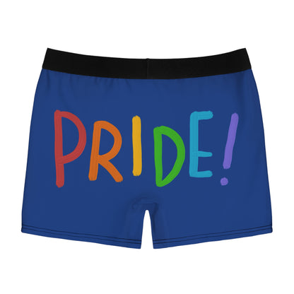 Men's Boxer Briefs: LGBTQ Pride Dark Blue