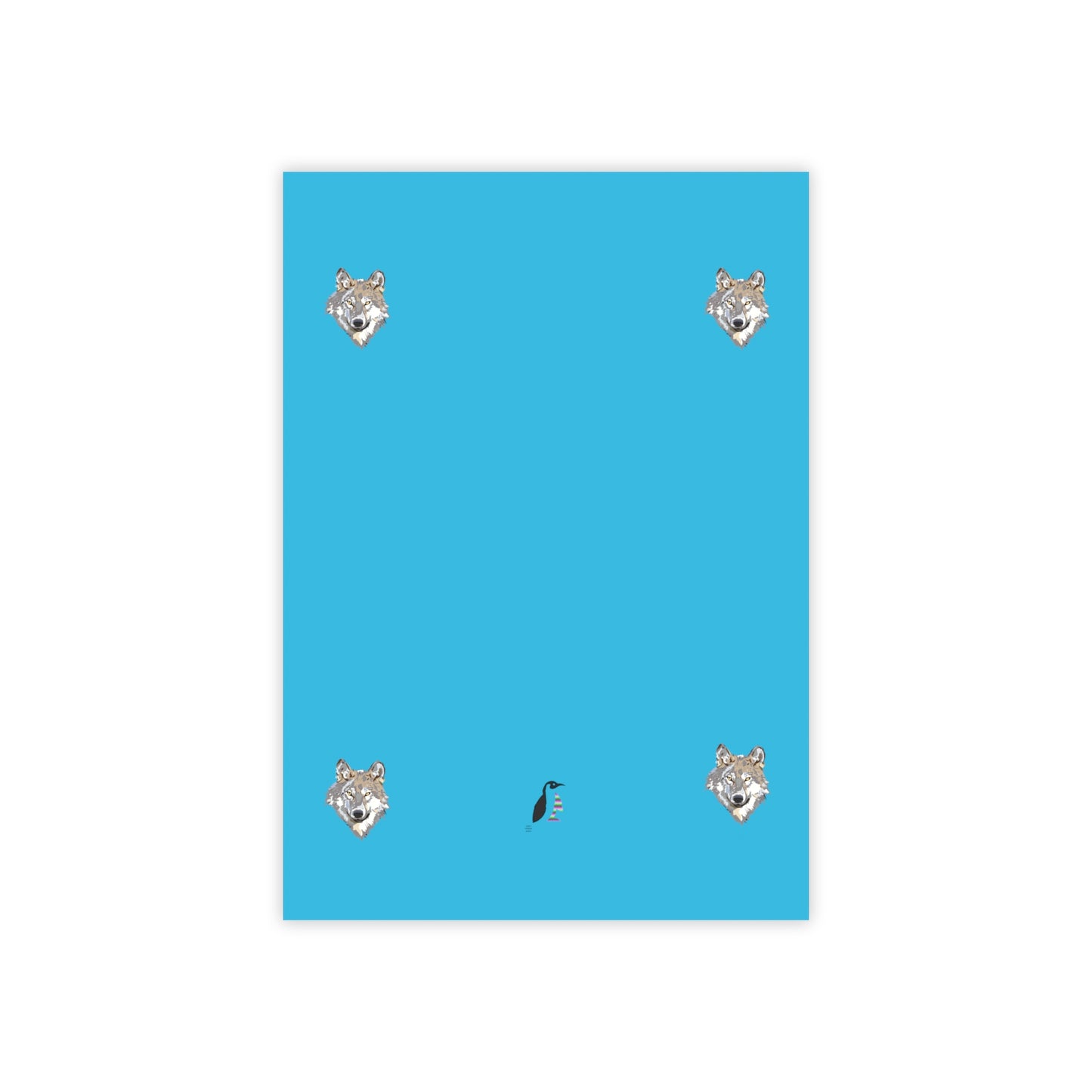 Post-it® Note Pads: Wolves Turquoise