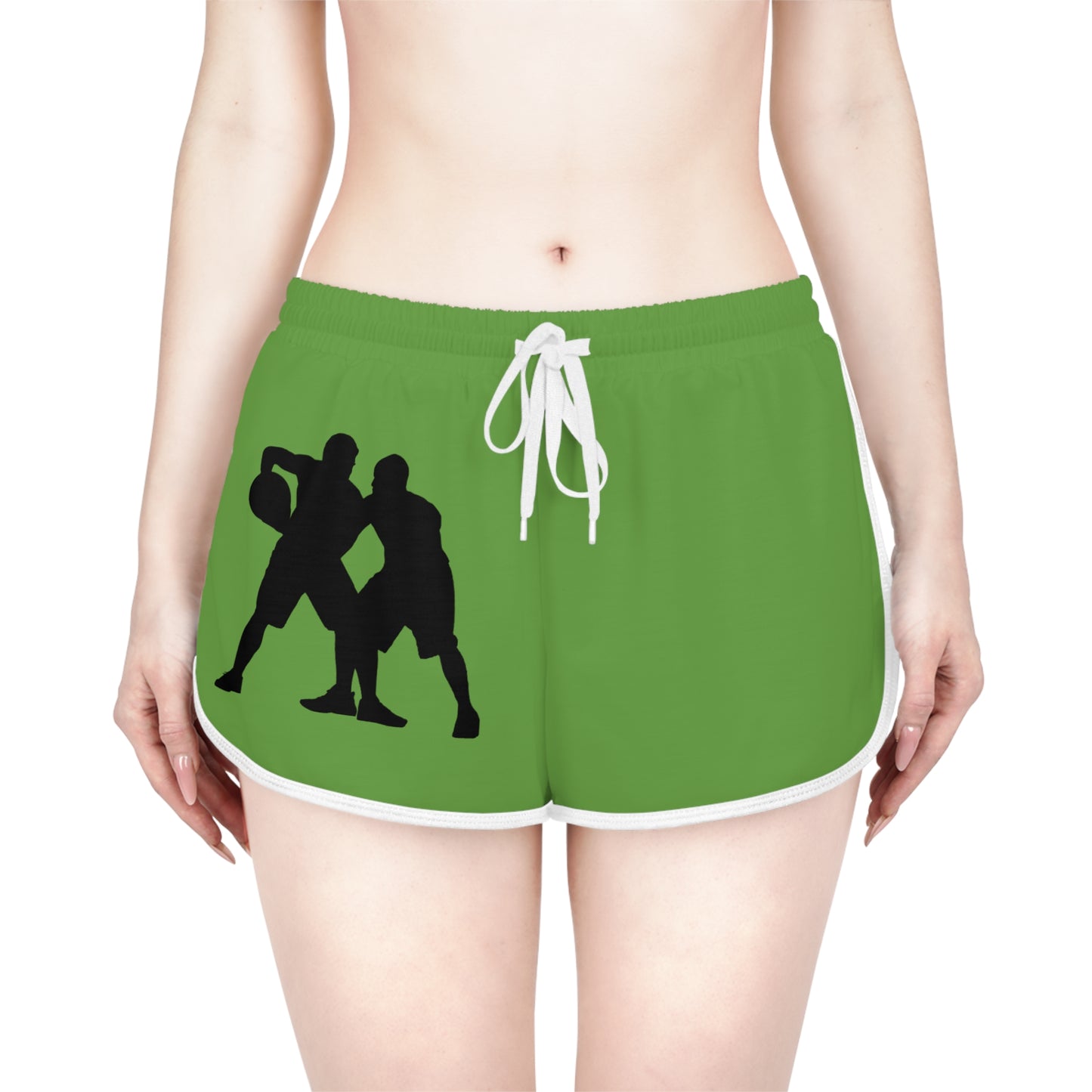 Women's Relaxed Shorts: Basketball Green