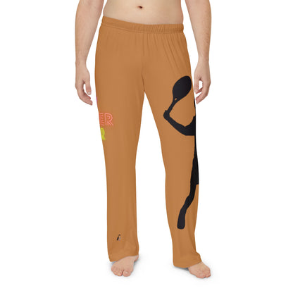 Men's Pajama Pants: Tennis Lite Brown