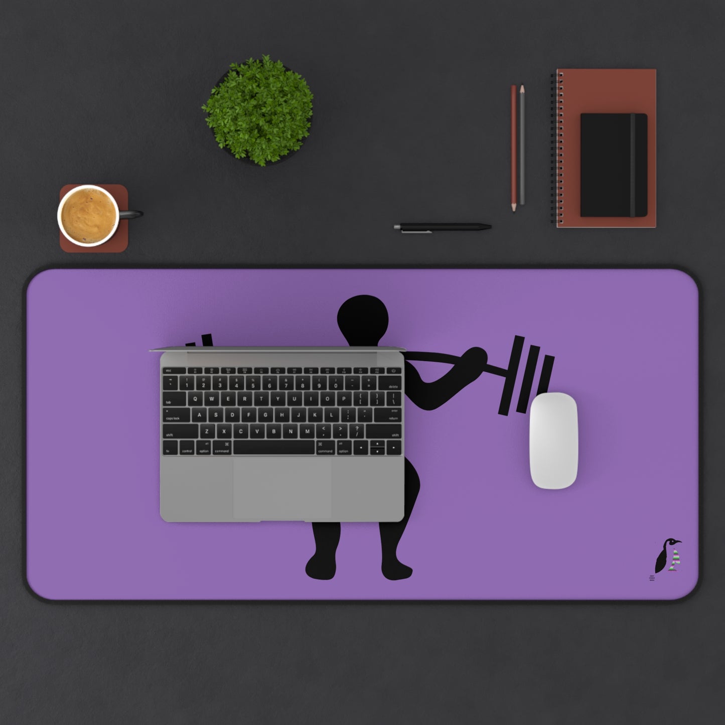 Desk Mat: Weightlifting Lite Purple