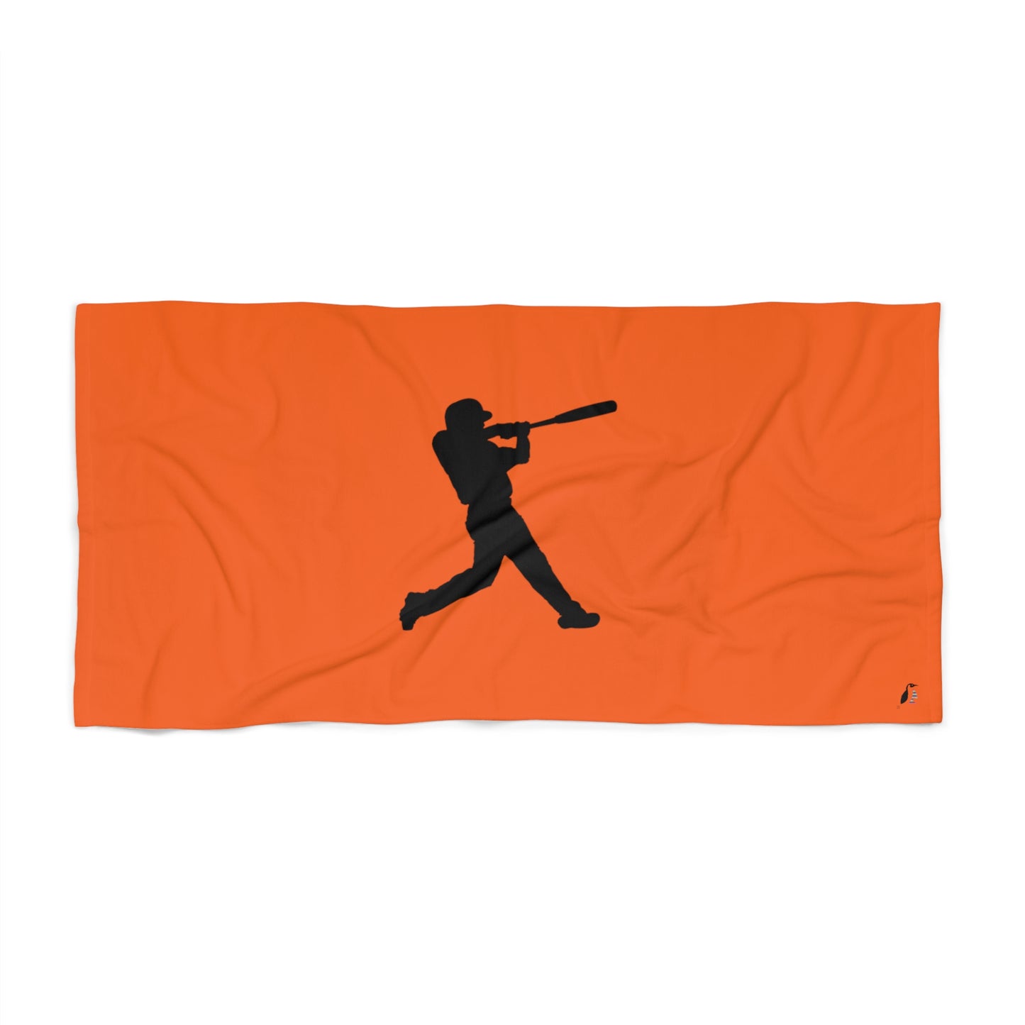 Beach Towel: Baseball Orange