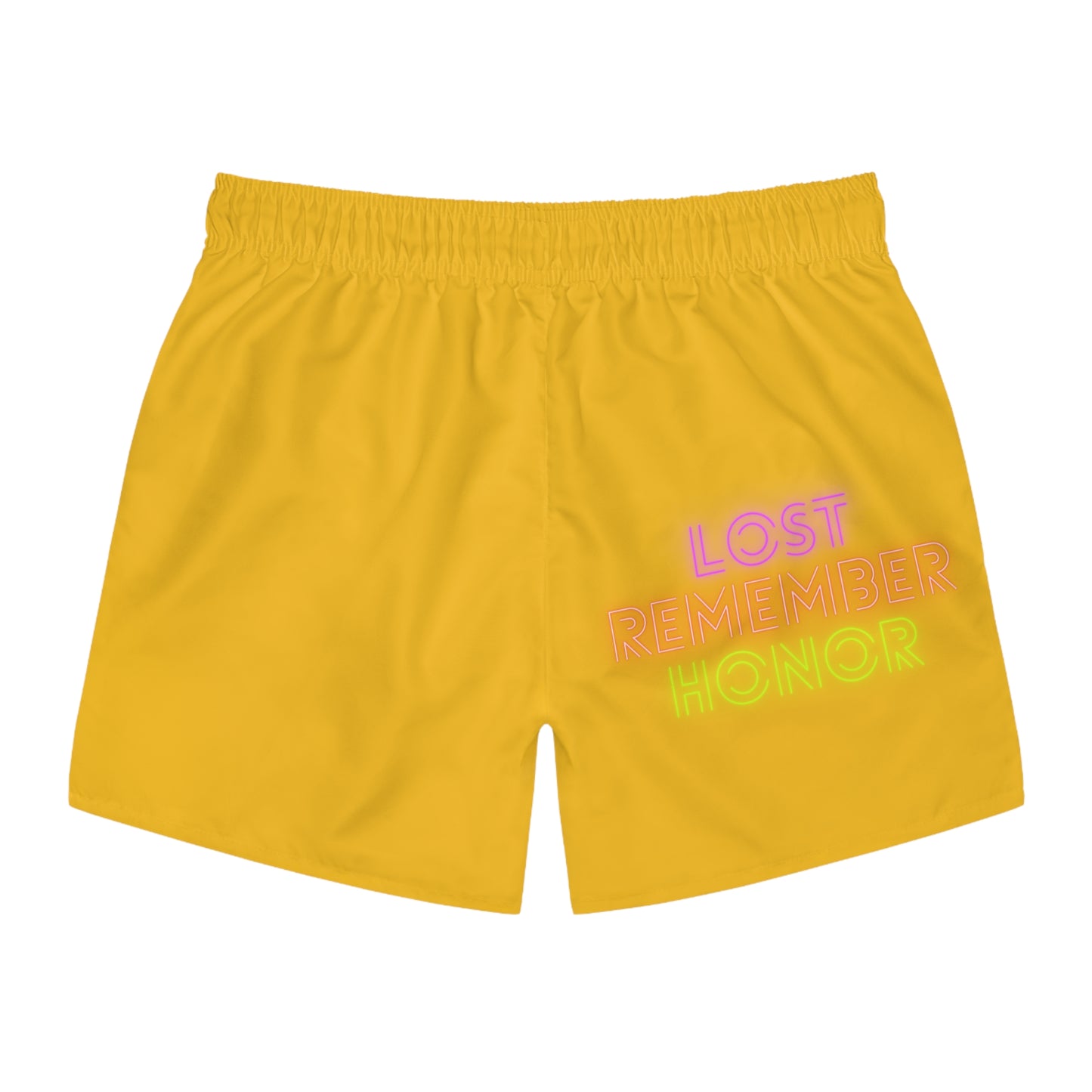 Swim Trunks: Crazy Penguin World Logo Yellow