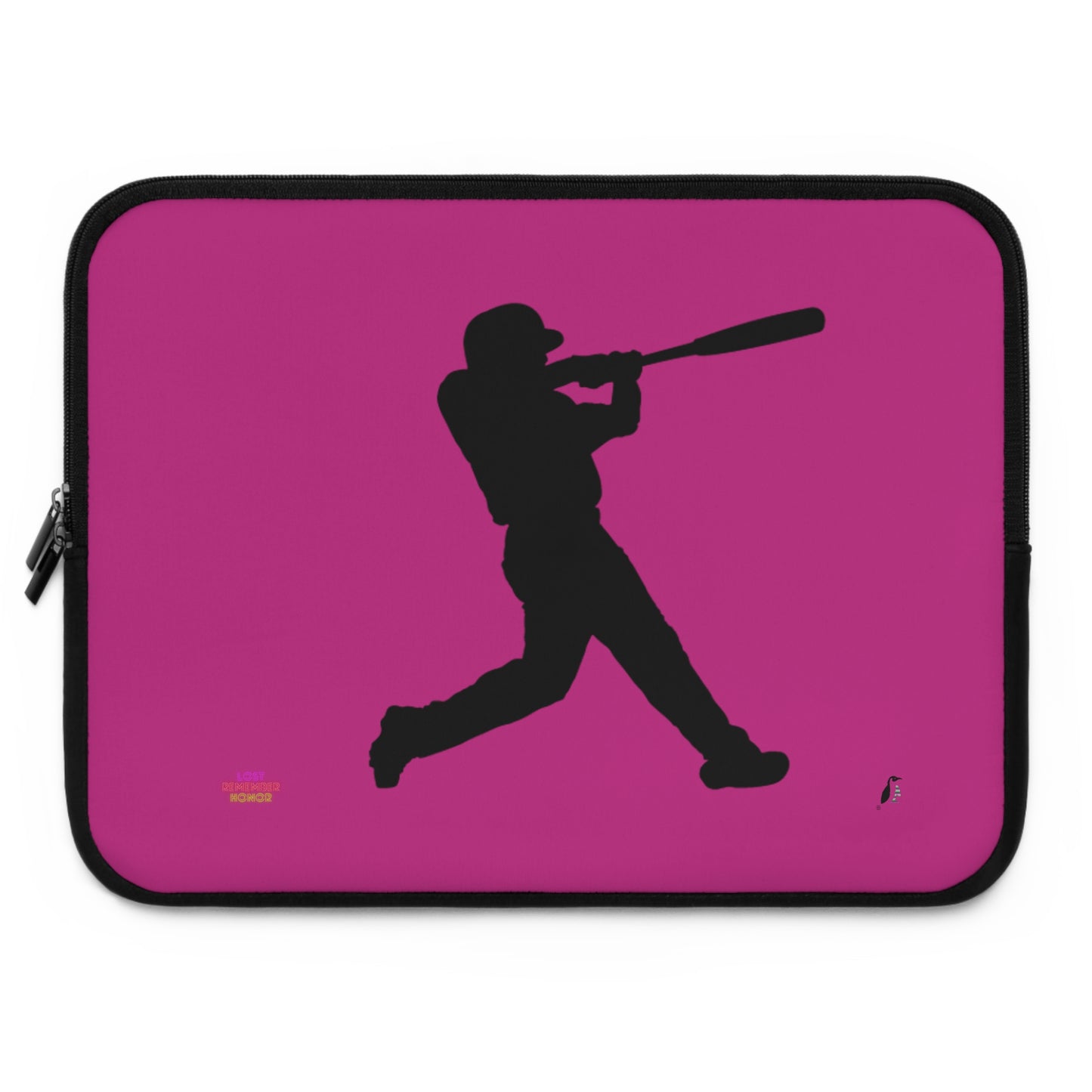 Laptop Sleeve: Baseball Pink