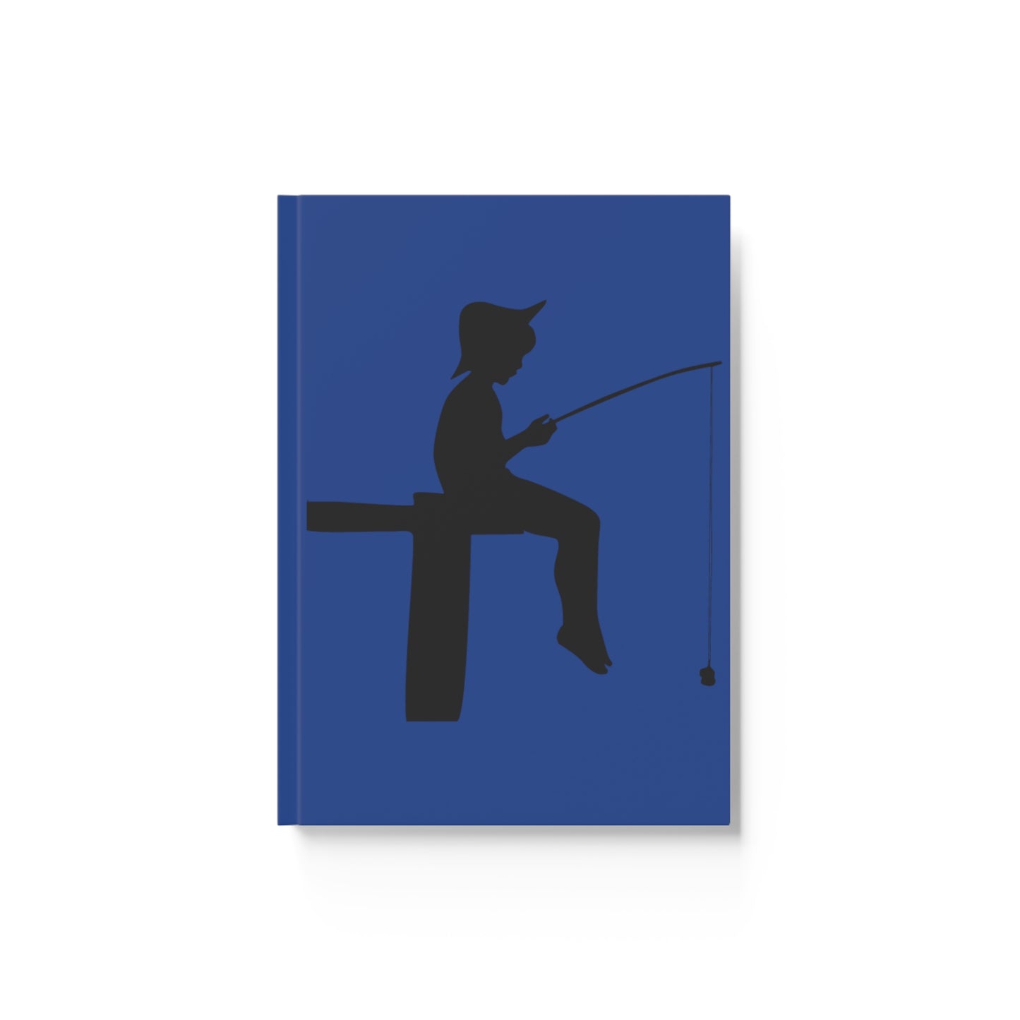 Hard Backed Journal: Fishing Dark Blue