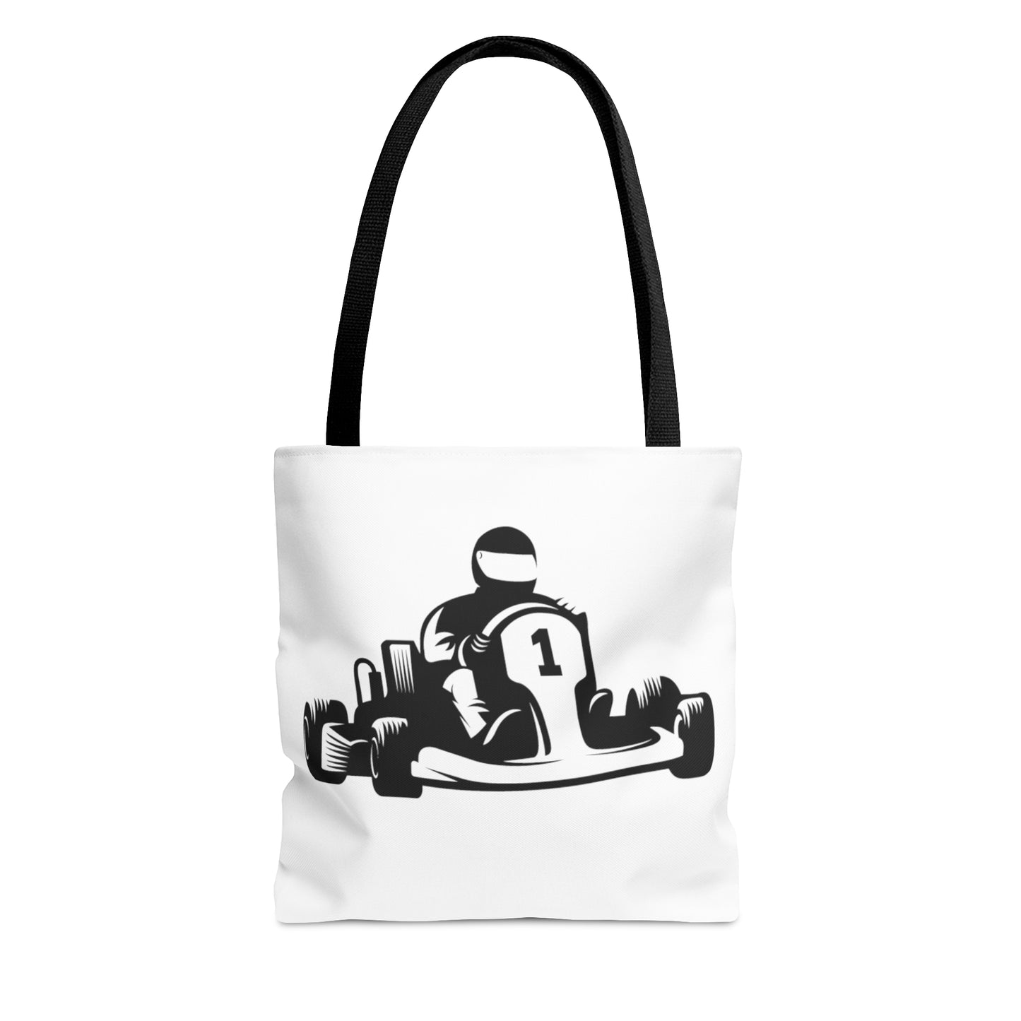 Tote Bag: Racing White