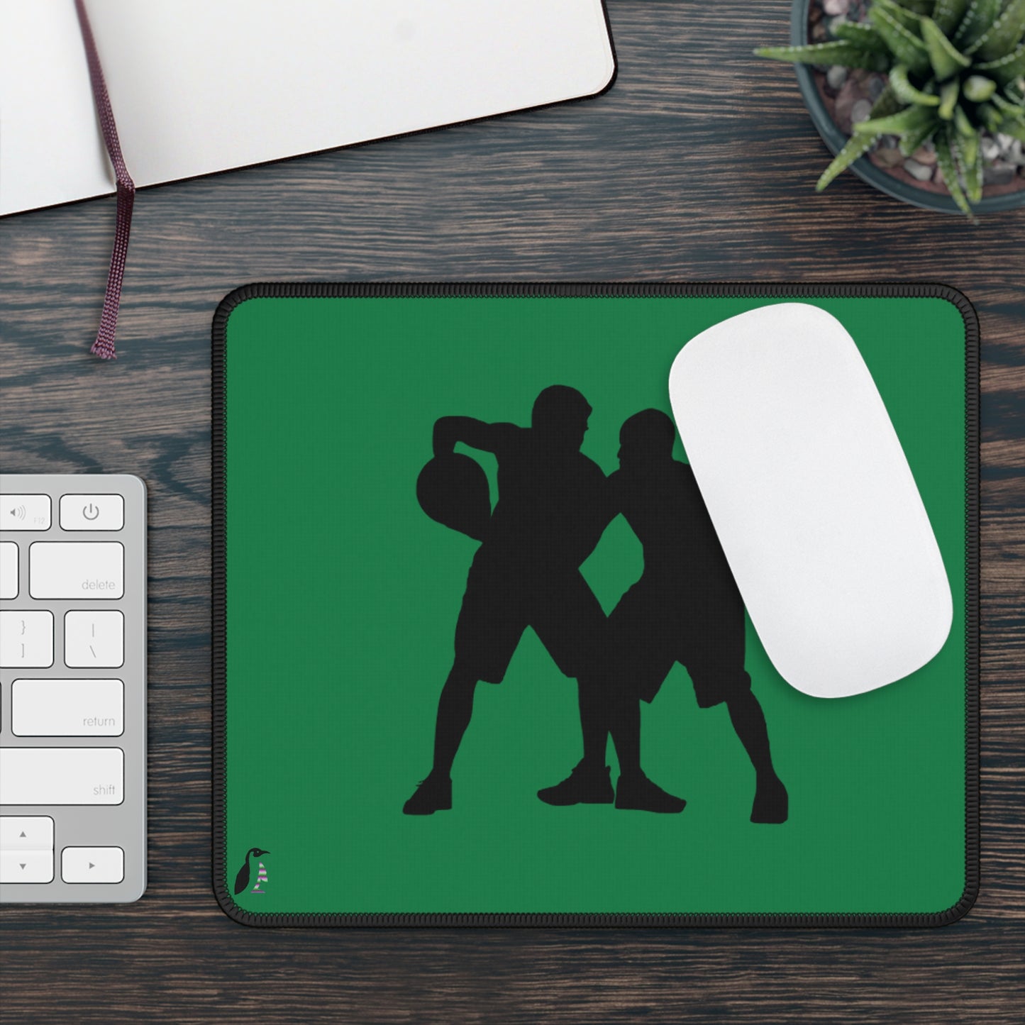 Gaming Mouse Pad: Basketball Dark Green