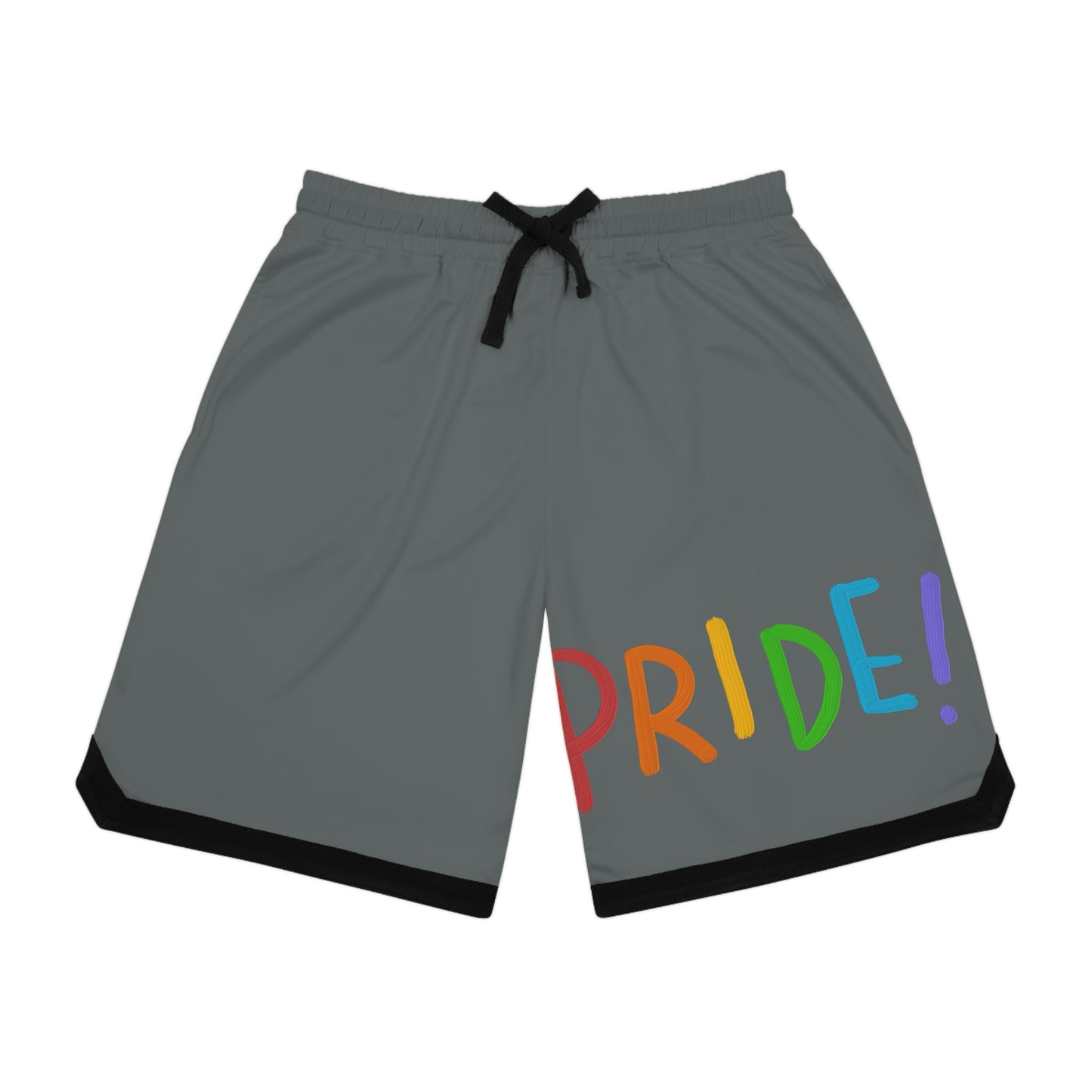 Basketball Rib Shorts: LGBTQ Pride Dark Grey