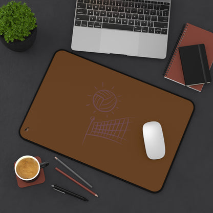 Desk Mat: Volleyball Brown