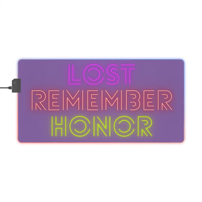 LED Gaming Mouse Pad: Lost Remember Honor Lite Purple