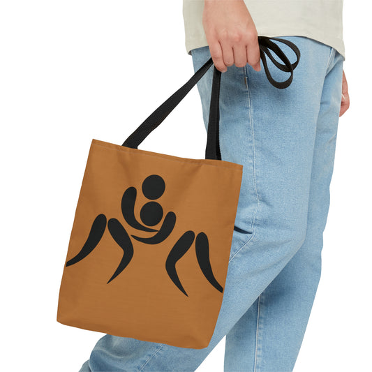 Tote Bag: Wrestling Lite Brown