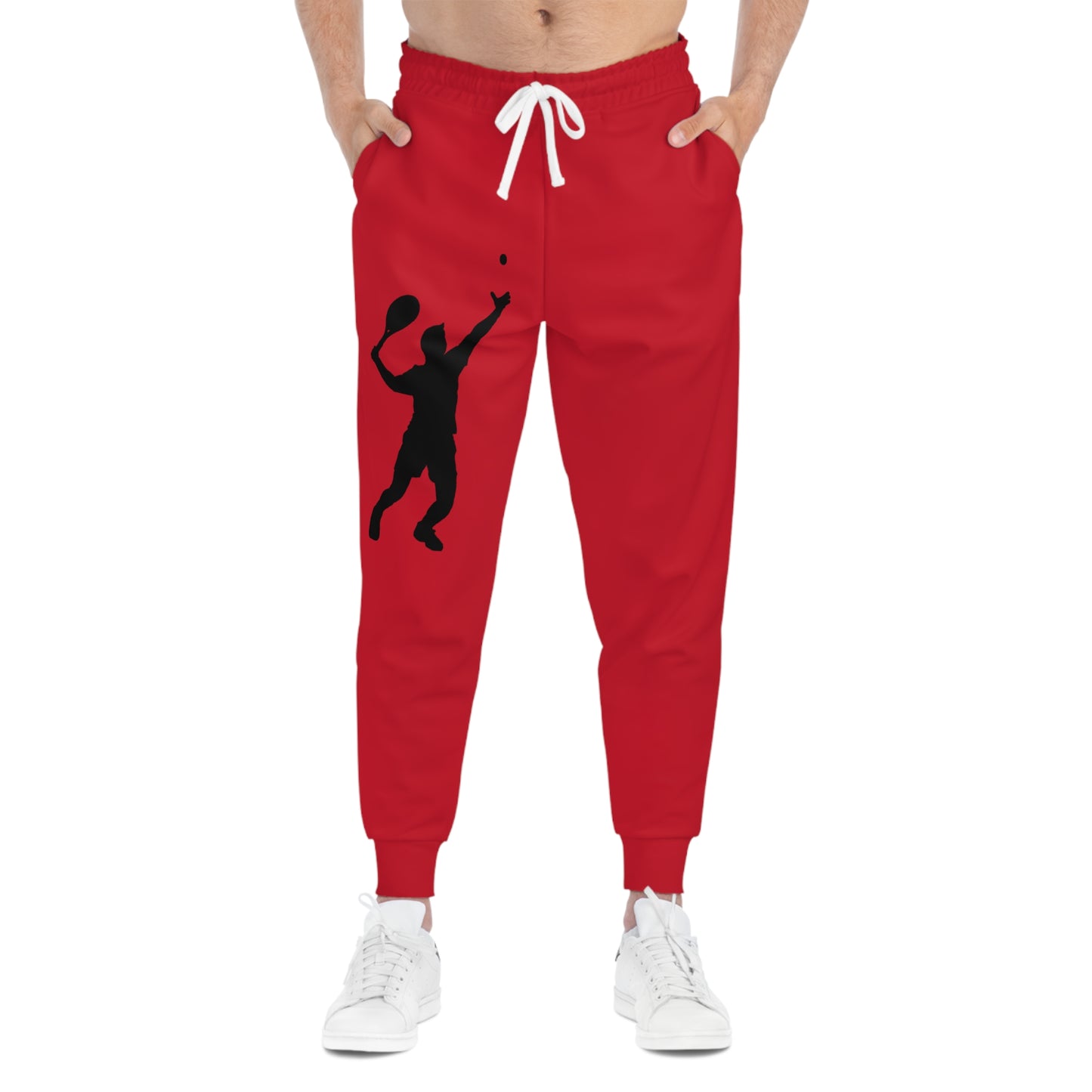 Athletic Joggers: Tennis Dark Red