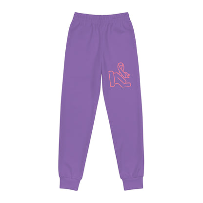 Youth Joggers: Fight Cancer Lite Purple