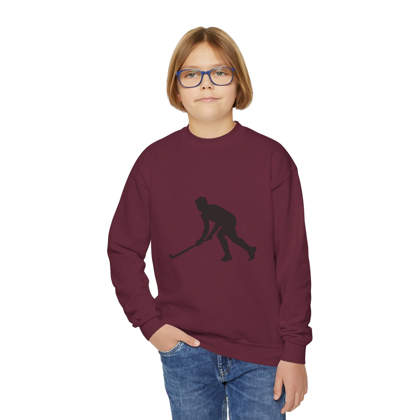 Youth Crewneck Sweatshirt: Hockey 