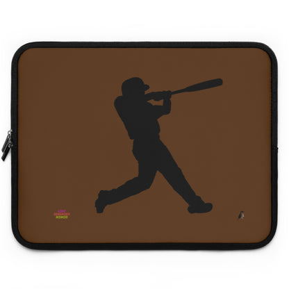 Laptop Sleeve: Baseball Brown