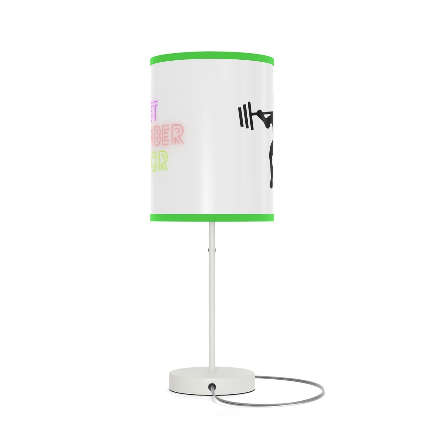 Lamp on a Stand, US|CA plug: Weightlifting White