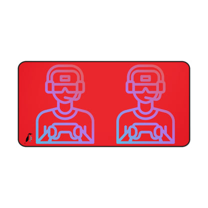 Desk Mat: Gaming Red