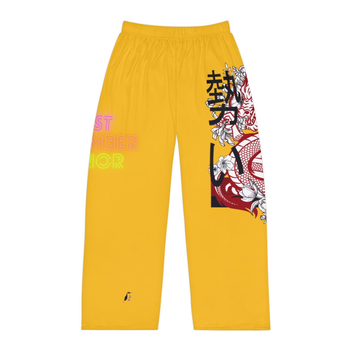 Men's Pajama Pants: Dragons Yellow