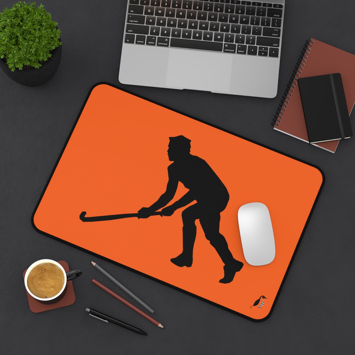 Desk Mat: Hockey Orange