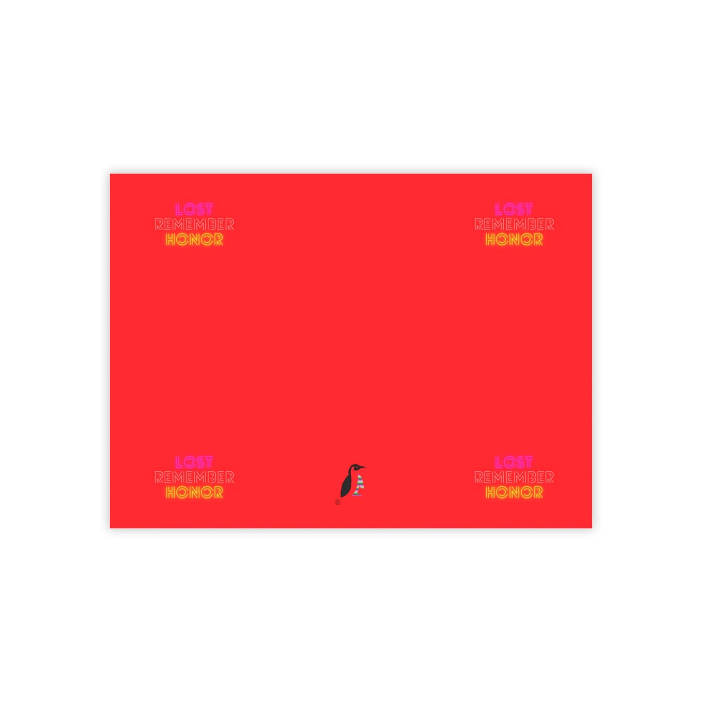 Post-it® Note Pads: Lost Remember Honor Red