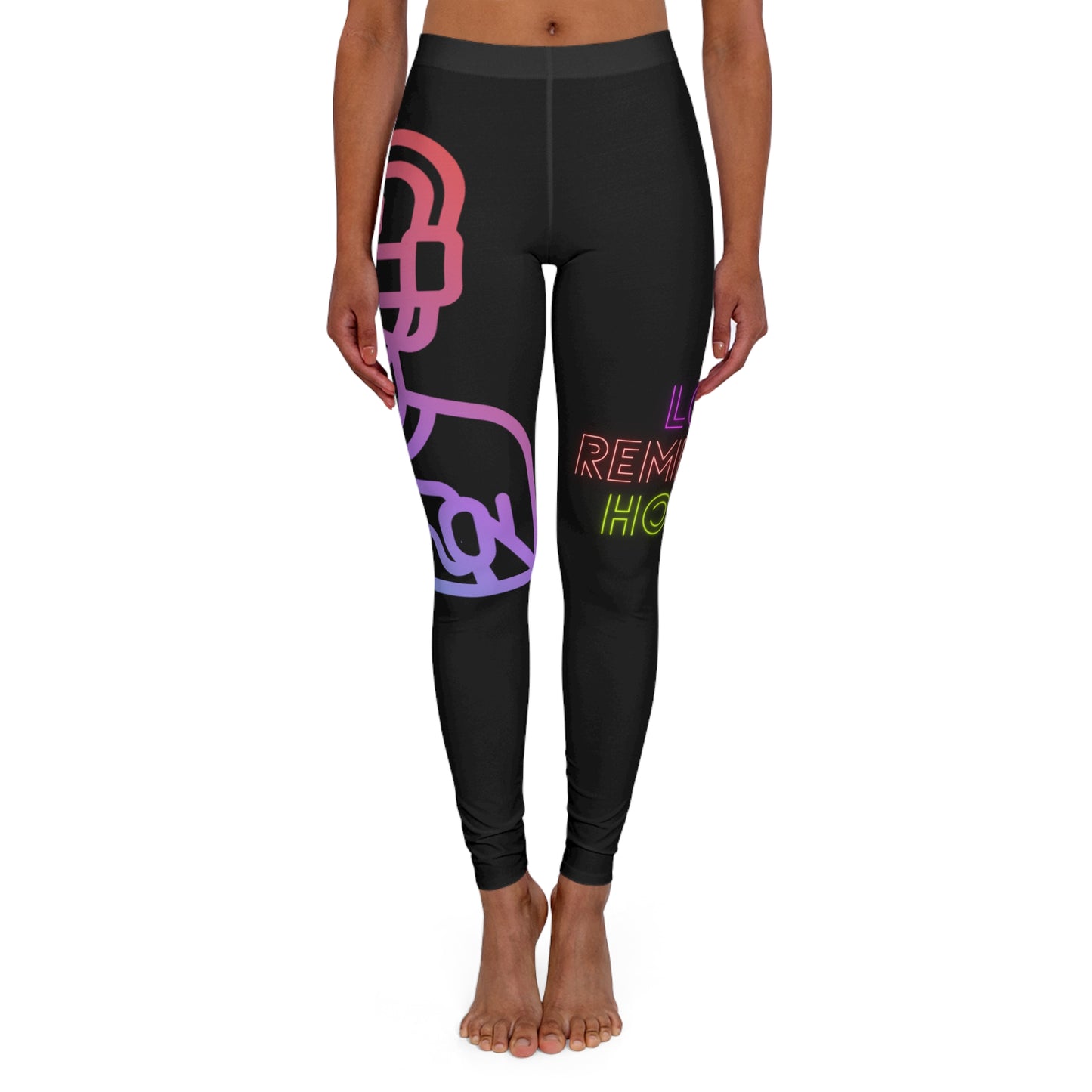 Women's Spandex Leggings: Gaming Black