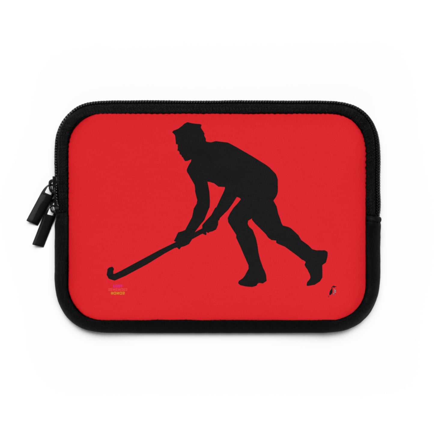 Laptop Sleeve: Hockey Red