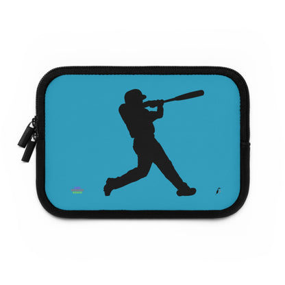 Laptop Sleeve: Baseball Turquoise