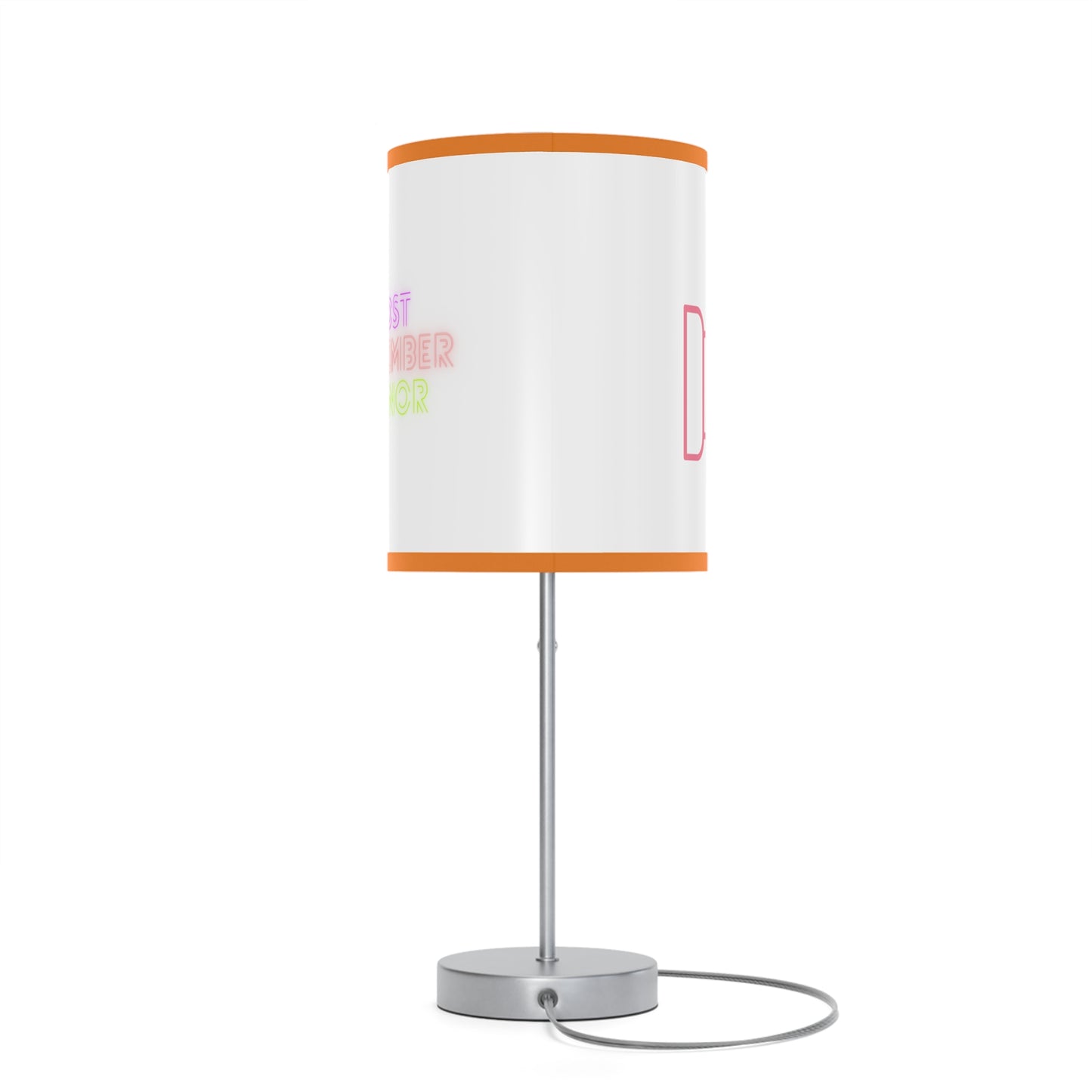 Lamp on a Stand, US|CA plug: Fight Cancer White