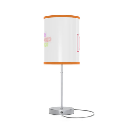 Lamp on a Stand, US|CA plug: Fight Cancer White