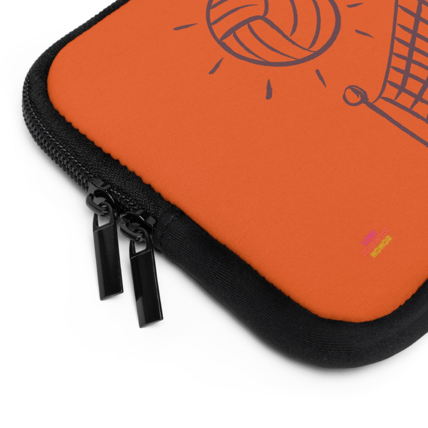 Laptop Sleeve: Volleyball Orange