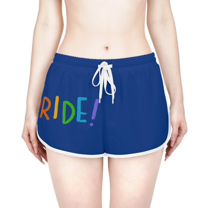 Women's Relaxed Shorts: LGBTQ Pride Dark Blue