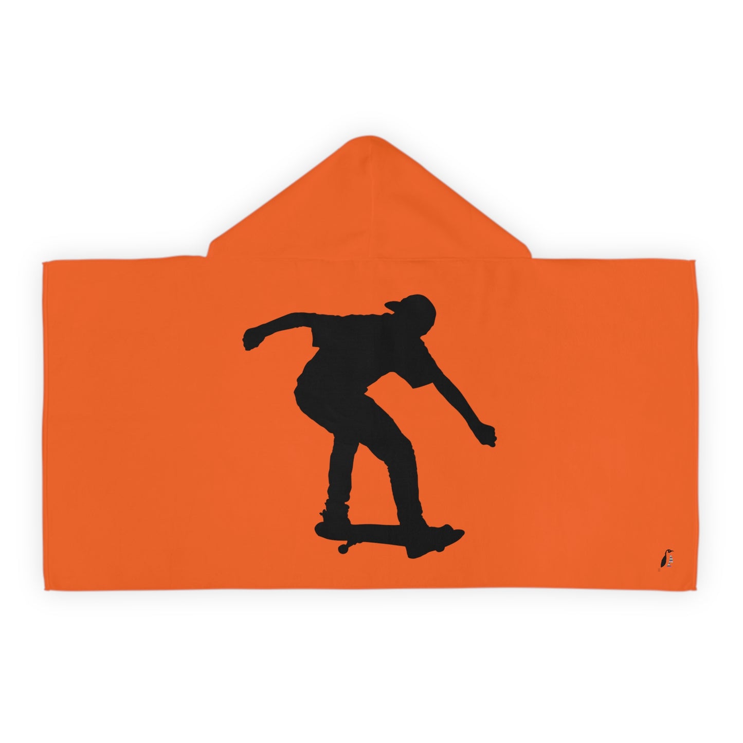 Youth Hooded Towel: Skateboarding Orange