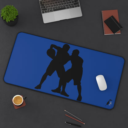 Desk Mat: Basketball Dark Blue