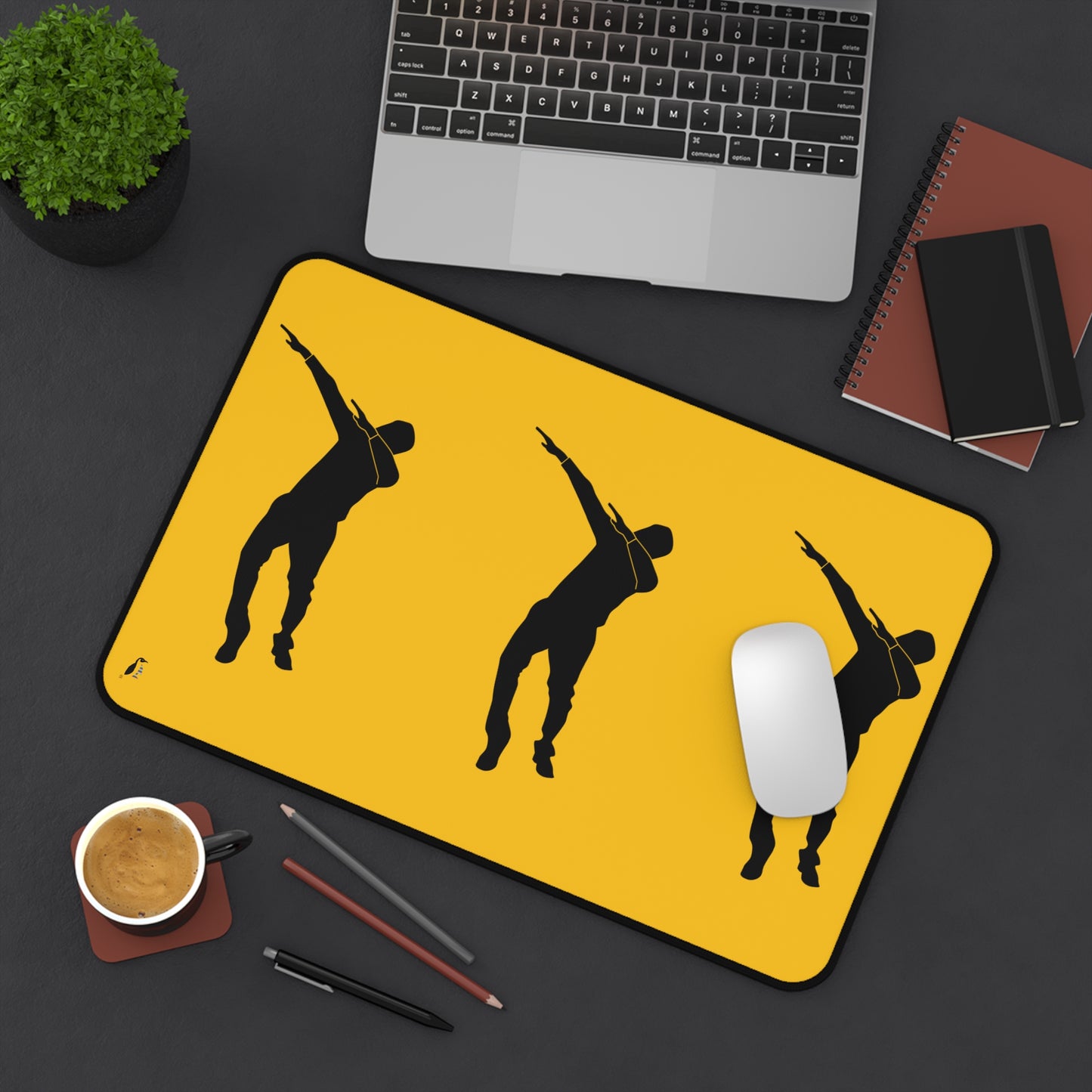 Desk Mat: Dance Yellow