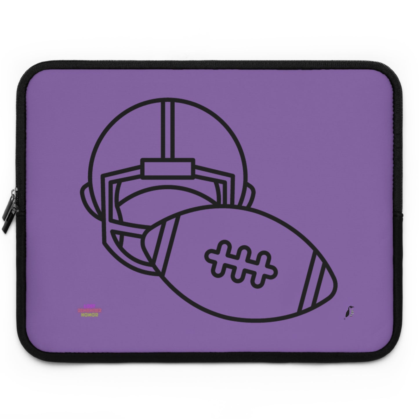 Laptop Sleeve: Football Lite Purple