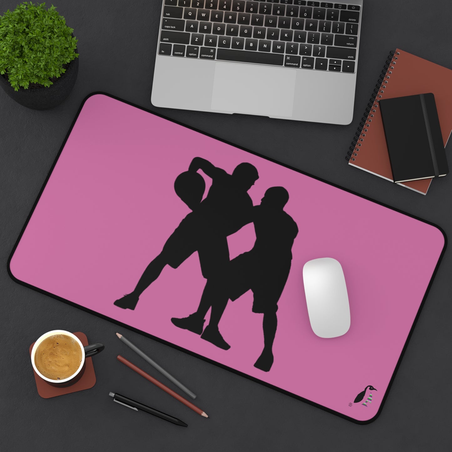 Desk Mat: Basketball Lite Pink