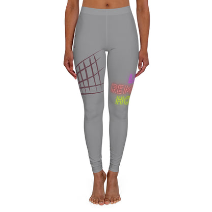 Women's Spandex Leggings: Volleyball Grey