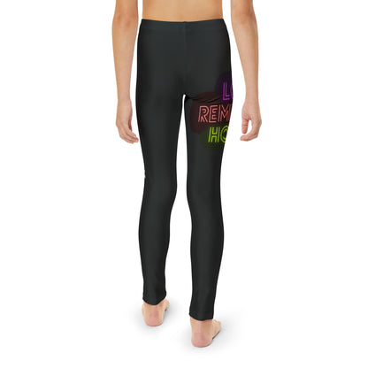 Youth Full-Length Leggings: Lost Remember Honor Black