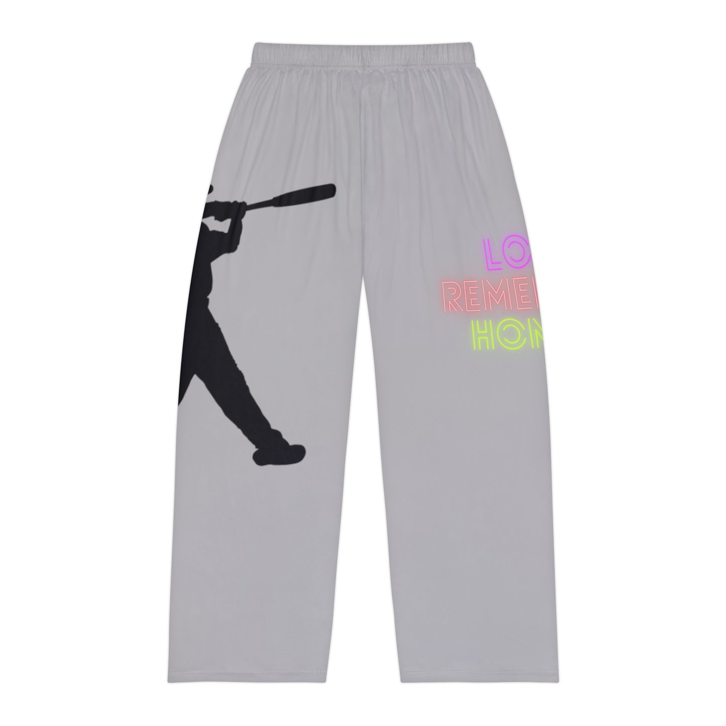 Men's Pajama Pants: Baseball Lite Grey