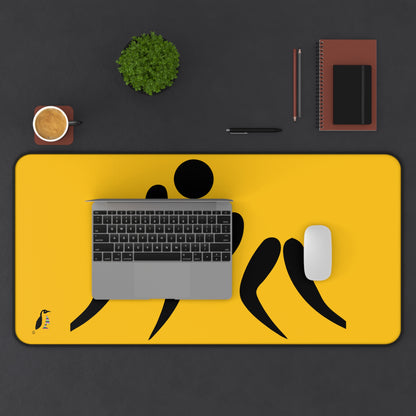 Desk Mat: Wrestling Yellow