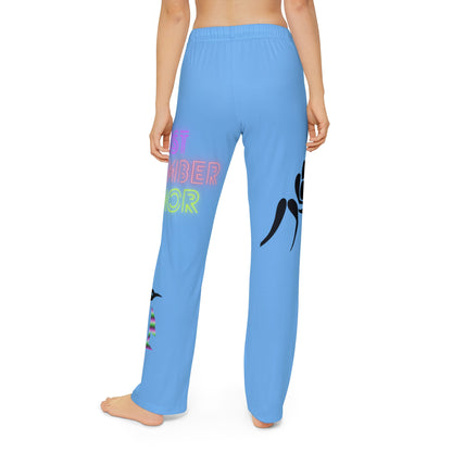 Kids Pajama Pants: Wrestling Lite Blue