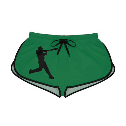 Women's Relaxed Shorts: Baseball Dark Green